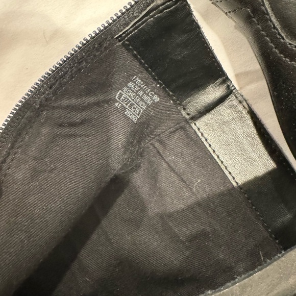 Mango Black Leather Ankle Boots - Picture 4 of 4